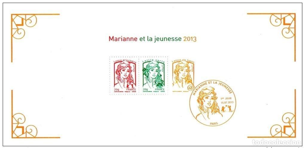 Sellos: Francia 2013 - Bloque filat&eacute;lico de recuerdos n&deg;82 Marianne /Jeunesse Ciappa & Kawena