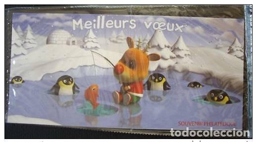 Sellos: Francia 2006 - Bloque filat&eacute;lico de recuerdos n&uacute;m. 15 Best Wishes 2007 Reindeer Bears