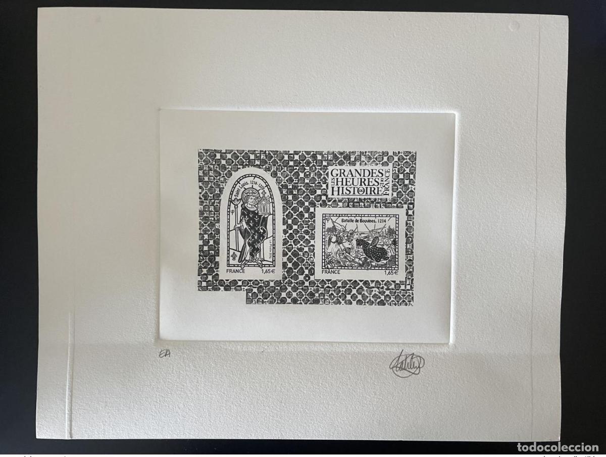 Sellos: Francia 2014 YT F4857 Prueba art&iacute;stica Grandes Heures History St Louis noir