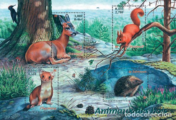 Sellos: 75966 MNH FRANCIA 2001 ANIMALES DEL BOSQUE