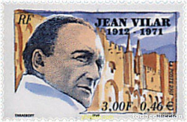 Sellos: 78195 MNH FRANCIA 2001 30 ANIVERSARIO DE LA MUERTE DE JEAN VILAR