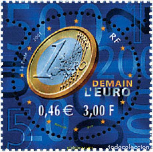 Sellos: 78198 MNH FRANCIA 2001 MA&Ntilde;ANA EL EURO
