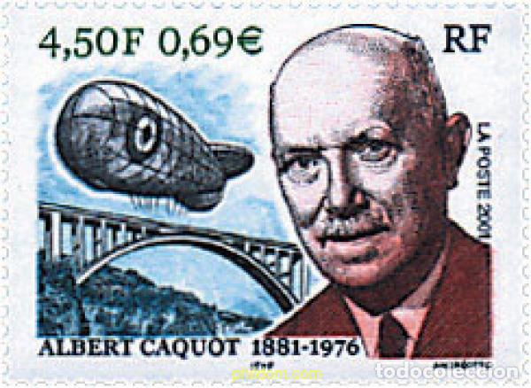 Sellos: 78199 MNH FRANCIA 2001 120 ANIVERSARIO DEL NACIMIENTO DE ALBERT CAQUOT