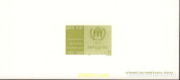 Sellos: 587879 MNH FRANCIA 2001 50 ANIVERSARIO DE LA CONVENCION DE GINEBRA PARA LOS REFUGIADOS