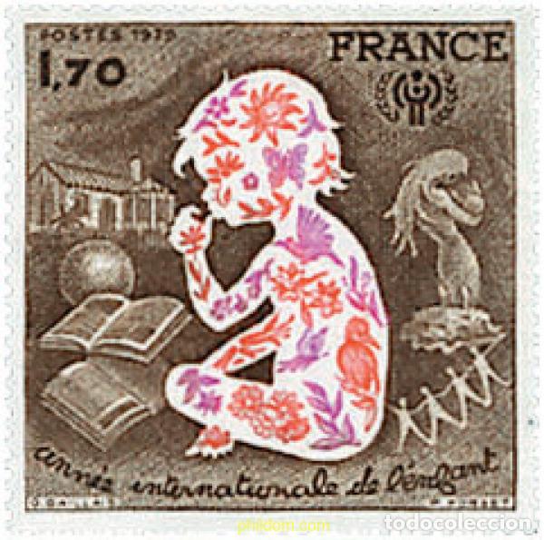 Sellos: 97216 MNH FRANCIA 1979 A&Ntilde;O INTERNACIONAL DE LA INFANCIA