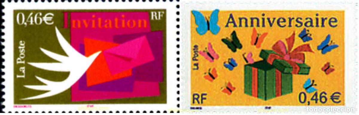 Sellos: 91367 MNH FRANCIA 2002 SELLOS CON MENSAJE