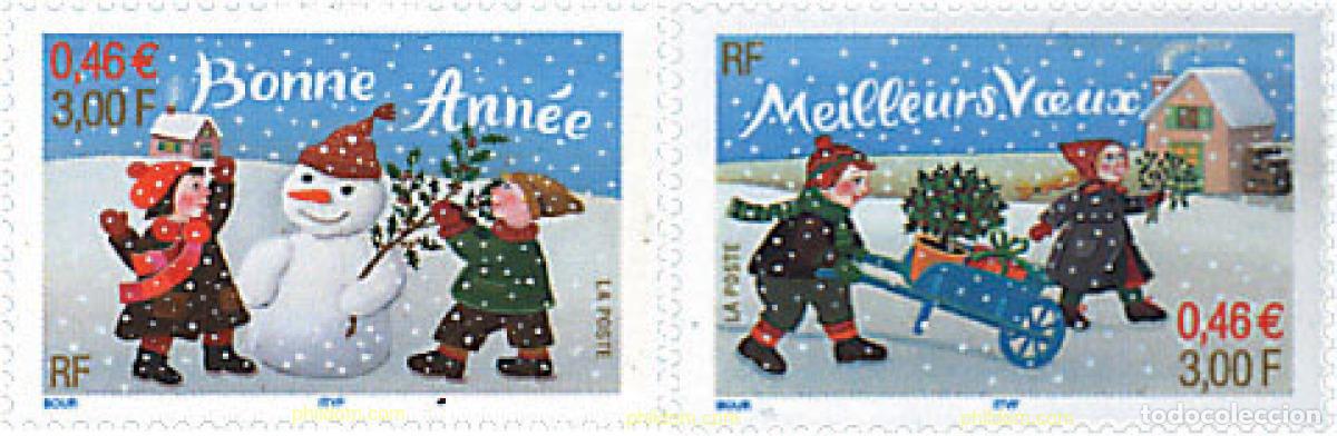 Sellos: 81213 MNH FRANCIA 2001 A&Ntilde;O NUEVO