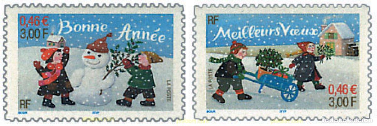 Sellos: 81214 MNH FRANCIA 2001 A&Ntilde;O NUEVO