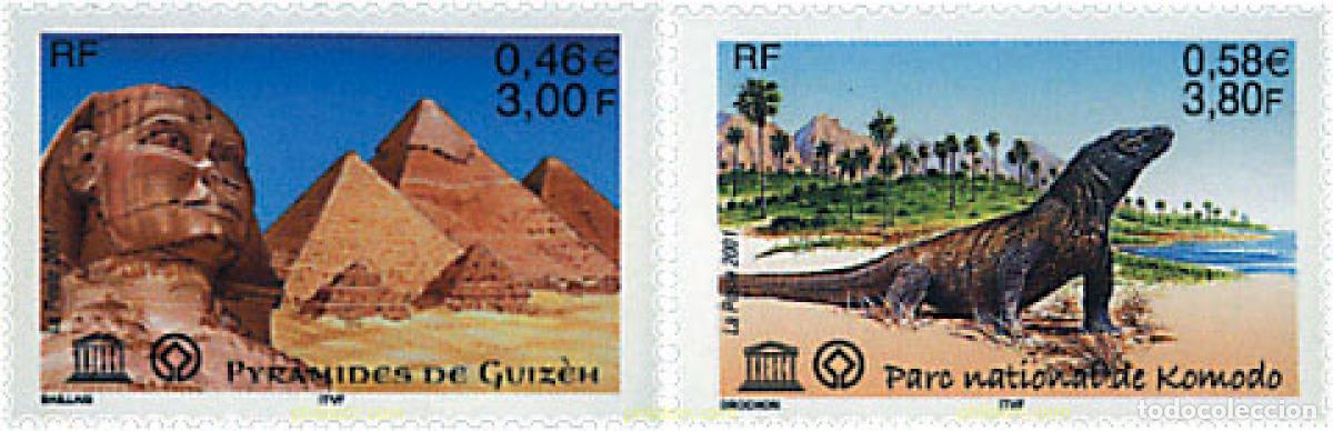 Sellos: 81218 MNH FRANCIA 2001 PATRIMONIO UNIVERSAL
