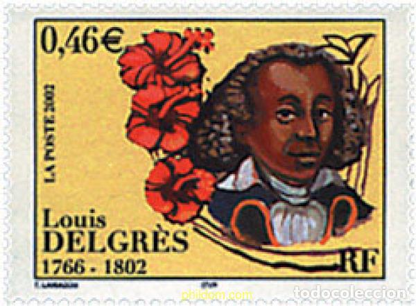 Sellos: 89342 MNH FRANCIA 2002 200 ANIVERSARIO DE LA MUERTE DE LOUIS DELGRES