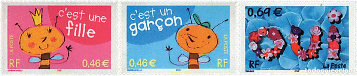 Sellos: 89341 MNH FRANCIA 2002 SELLOS CON MENSAJE
