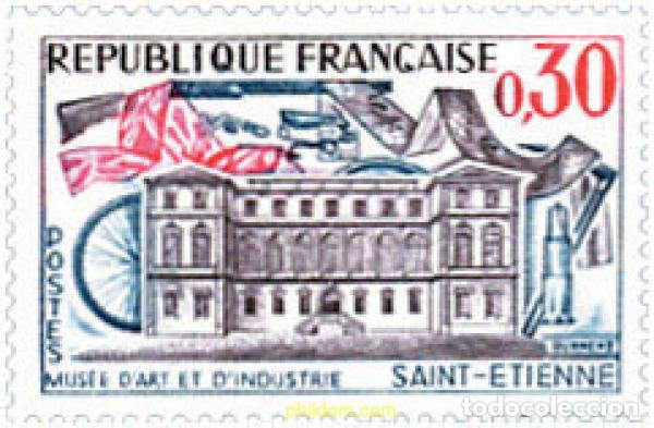Sellos: 14071 MNH FRANCIA 1960 MUSEO DE ARTE E INDUSTRIA DE SAINT-ETIENE