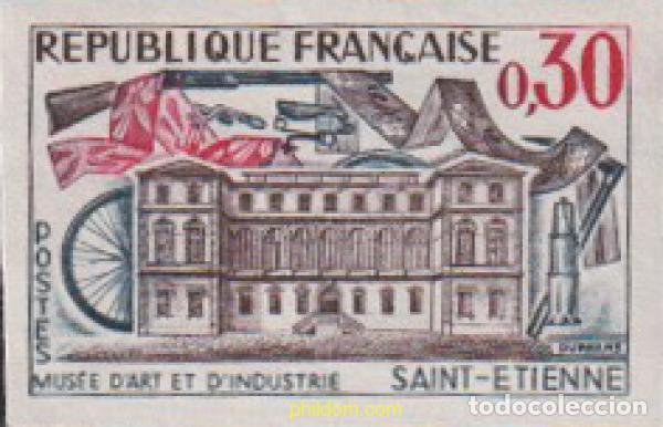 Sellos: 612569 MNH FRANCIA 1960 MUSEO DE ARTE E INDUSTRIA DE SAINT-ETIENE