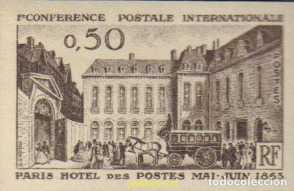 Sellos: 595215 MNH FRANCIA 1963 CENTENARIO DE LA CONFERENCIA DE POSTAL INTERNACIONAL EN PARIS