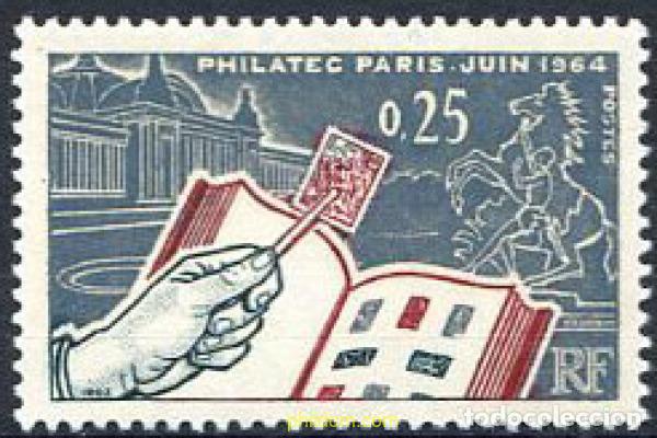 Sellos: 14076 MNH FRANCIA 1963 PHILATEC. EXPOSICION FILATELICA INTERNACIONAL