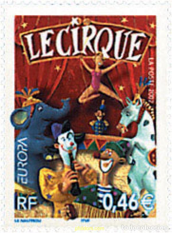 Sellos: 89320 MNH FRANCIA 2002 EUROPA CEPT 2002 - EL CIRCO