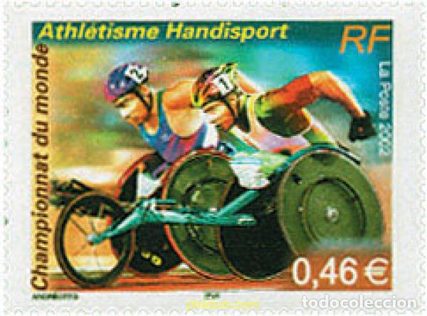 Sellos: 98456 MNH FRANCIA 2002 CAMPEONATO DEL MUNDO DE ATLETISMO PARA DISCAPACITADOS
