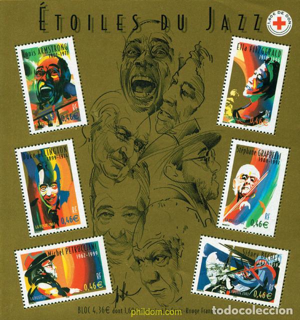 Sellos: 99075 MNH FRANCIA 2002 GRANDES MUSICOS DE JAZZ