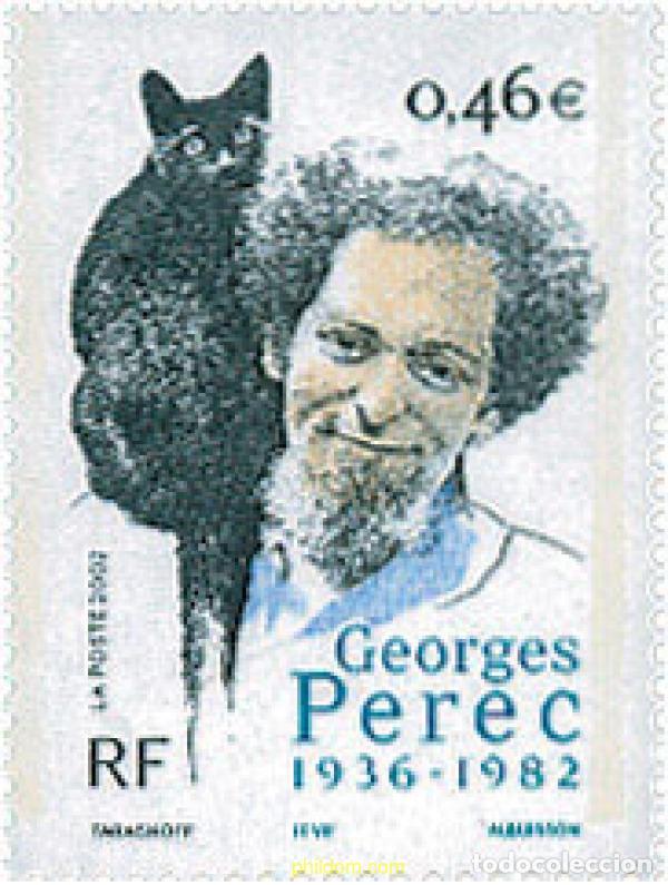 Sellos: 101528 MNH FRANCIA 2002 20 ANIVERSARIO DE LA MUERTE DE GEORGES PEREC