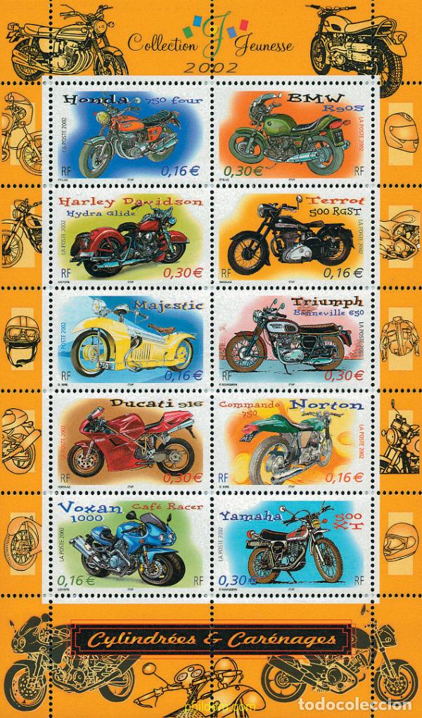 Sellos: 101527 MNH FRANCIA 2002 MOTOS