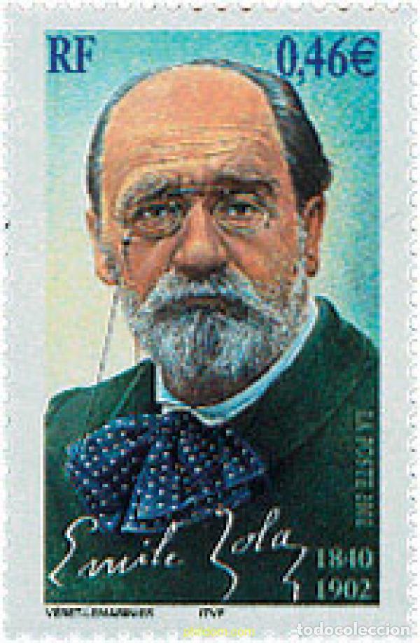 Sellos: 101670 MNH FRANCIA 2002 CENTENARIO DEL NACIMIENTO DE EMILE ZOLA
