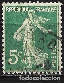 Sellos: Francia 1907- Mi 116 x - YT 137 d - Sembradora