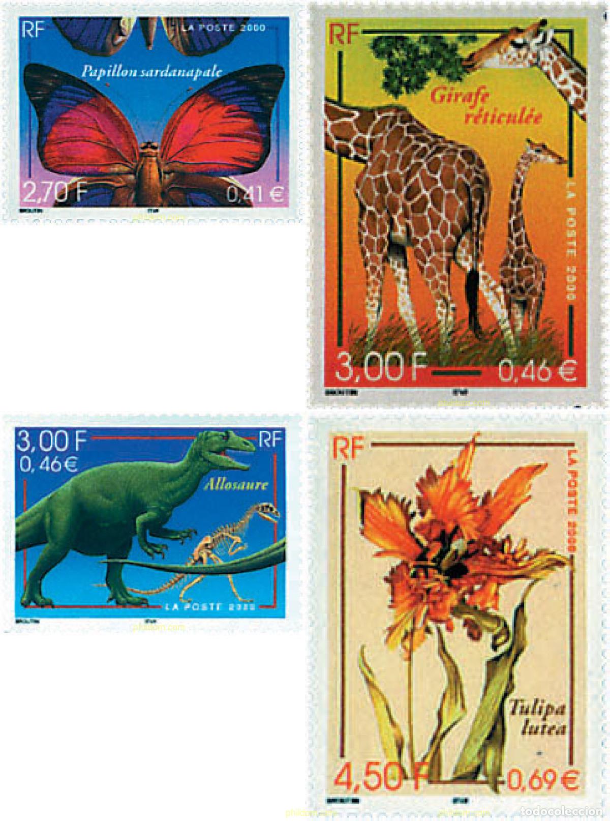 Sellos: 106365 MNH FRANCIA 2000 FAUNA Y FLORA