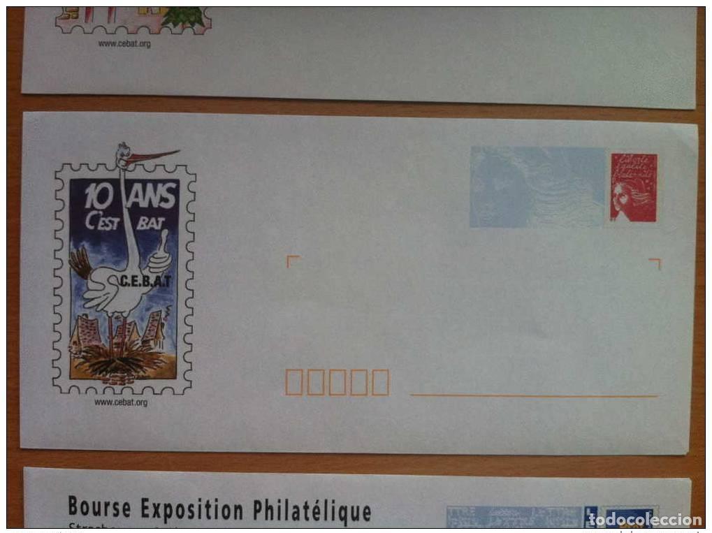 Sellos: FRANCIA 2005 P.A.P. N&ordm; 1 10 A&Ntilde;OS DE CEBAT CIGOGNE ALSACE MAISONS ALSATIENNES NID