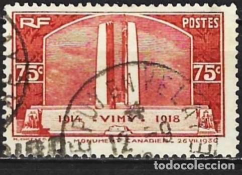 Sellos: Francia 1936 - Mi 322 - YT 316 - Monumento canadiense de Vimy