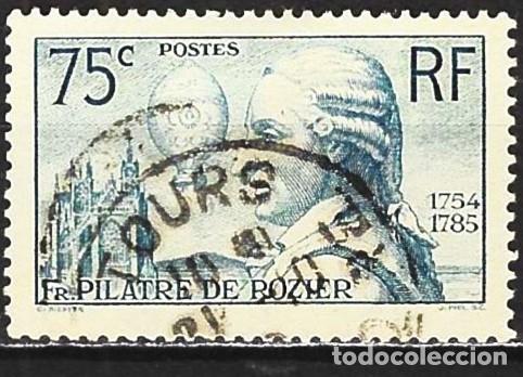 Sellos: Francia 1936 - Mi 318 - YT 313 - Fran&ccedil;ois Pil&acirc;tre de Rozier