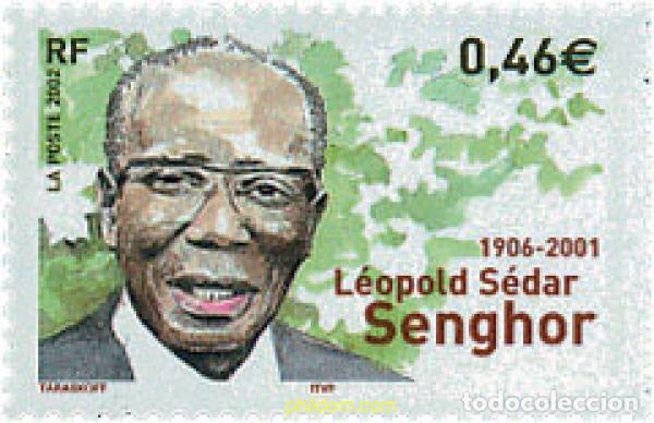 Sellos: 113625 MNH FRANCIA 2002 ANIVERSARIO DE LA MUERTE DE LEOPOLD SEDAR SENGHOR