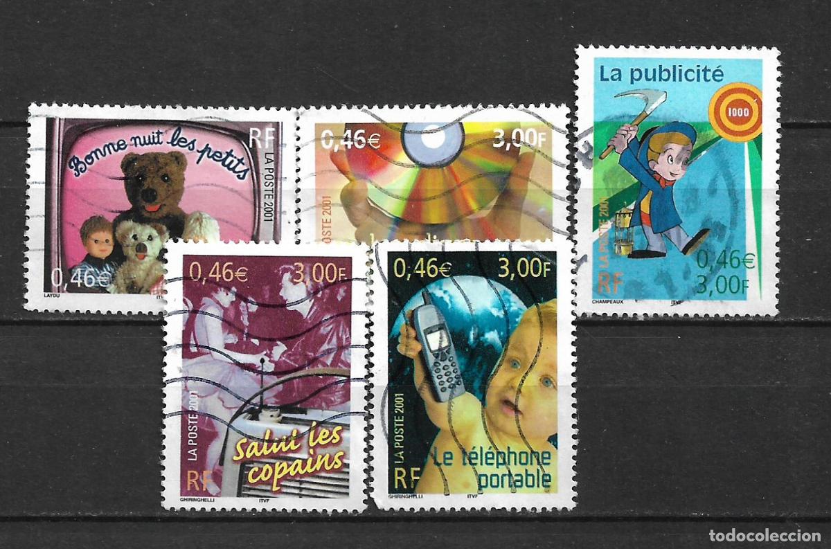Sellos: francia 2001 serie completa usado - 22/28