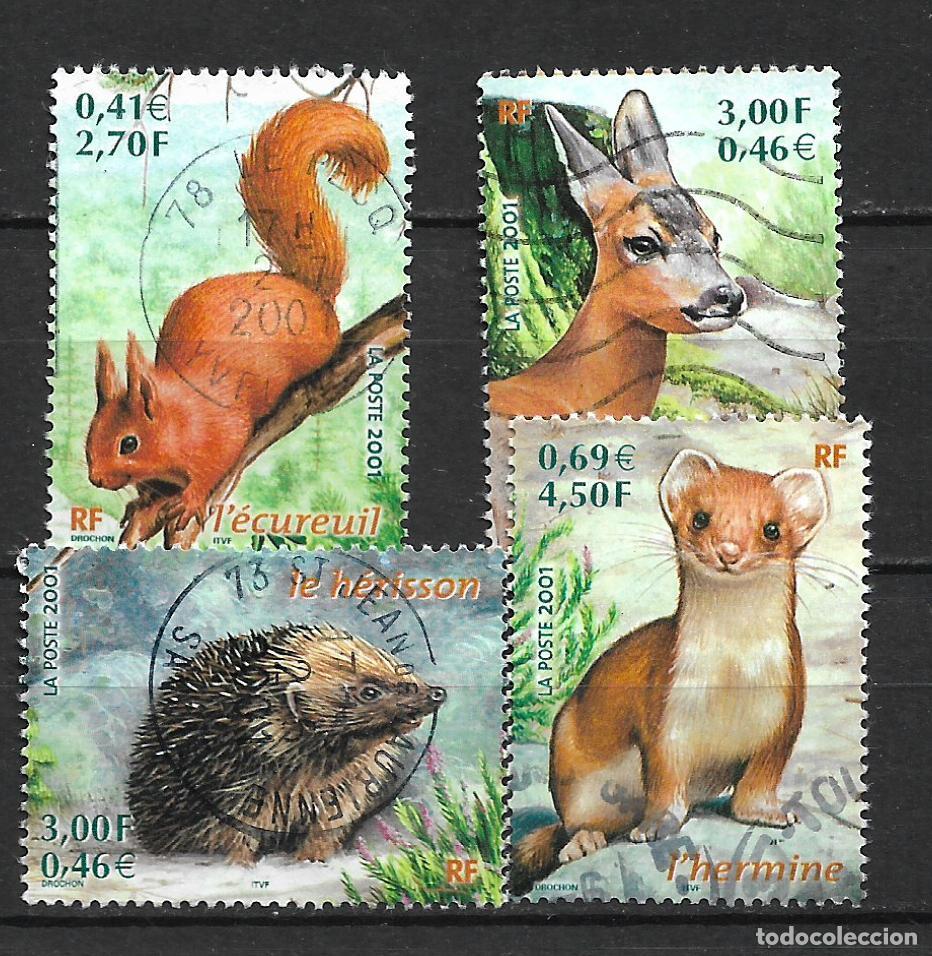 Sellos: francia 2001 serie completa usado - 22/28