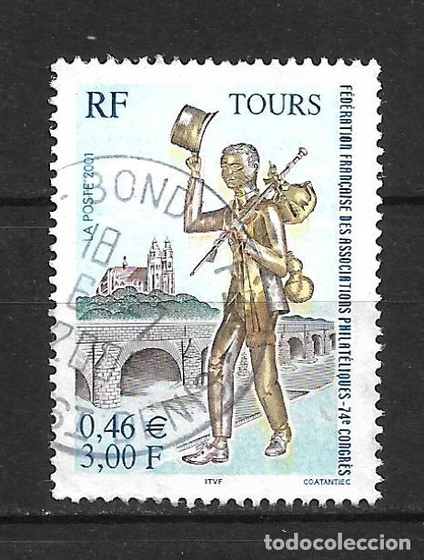 Sellos: francia 2001 serie completa usado - 22/28