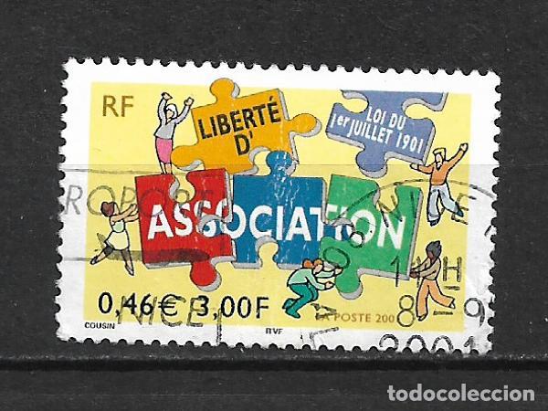 Sellos: francia 2001 serie completa usado - 22/28