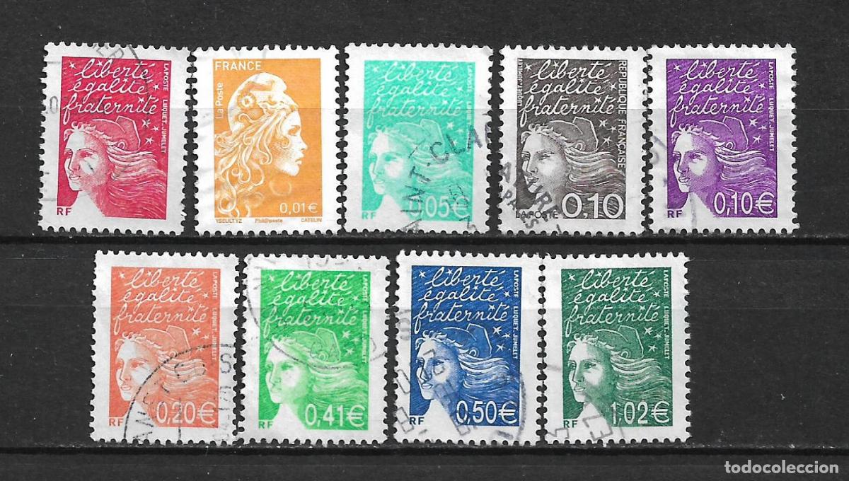 Sellos: francia 2001 - 2002 sellos usado - 22/29