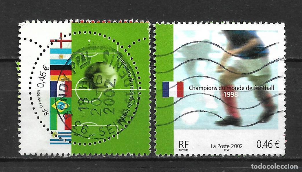 Sellos: francia 2002 serie completa usado - 22/29
