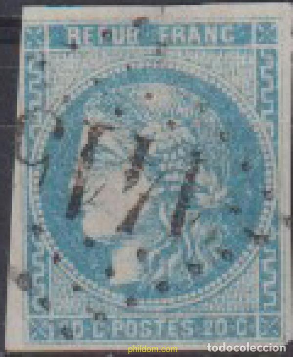 Sellos: 612579 USED FRANCIA 1849 CERES