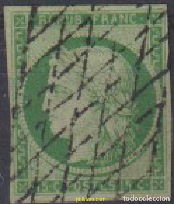 Sellos: 612573 USED FRANCIA 1849 CERES
