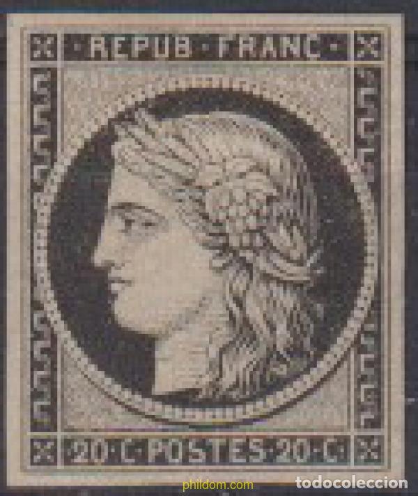 Sellos: 612574 HINGED FRANCIA 1849 CERES
