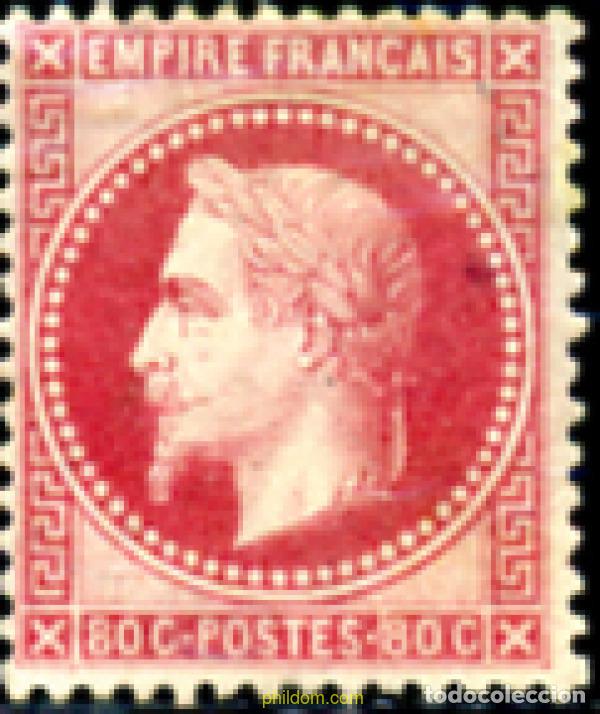 Sellos: 247065 MNH FRANCIA 1863 EMPERADOR NAPOLEON III