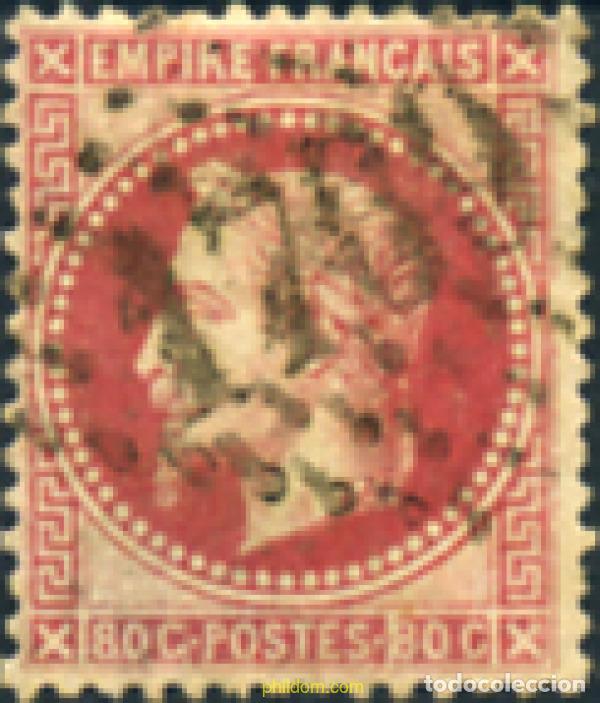 Sellos: 313541 USED FRANCIA 1863 EMPERADOR NAPOLEON III