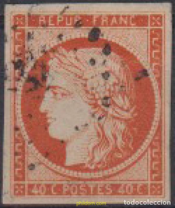 Sellos: 612576 USED FRANCIA 1849 CERES