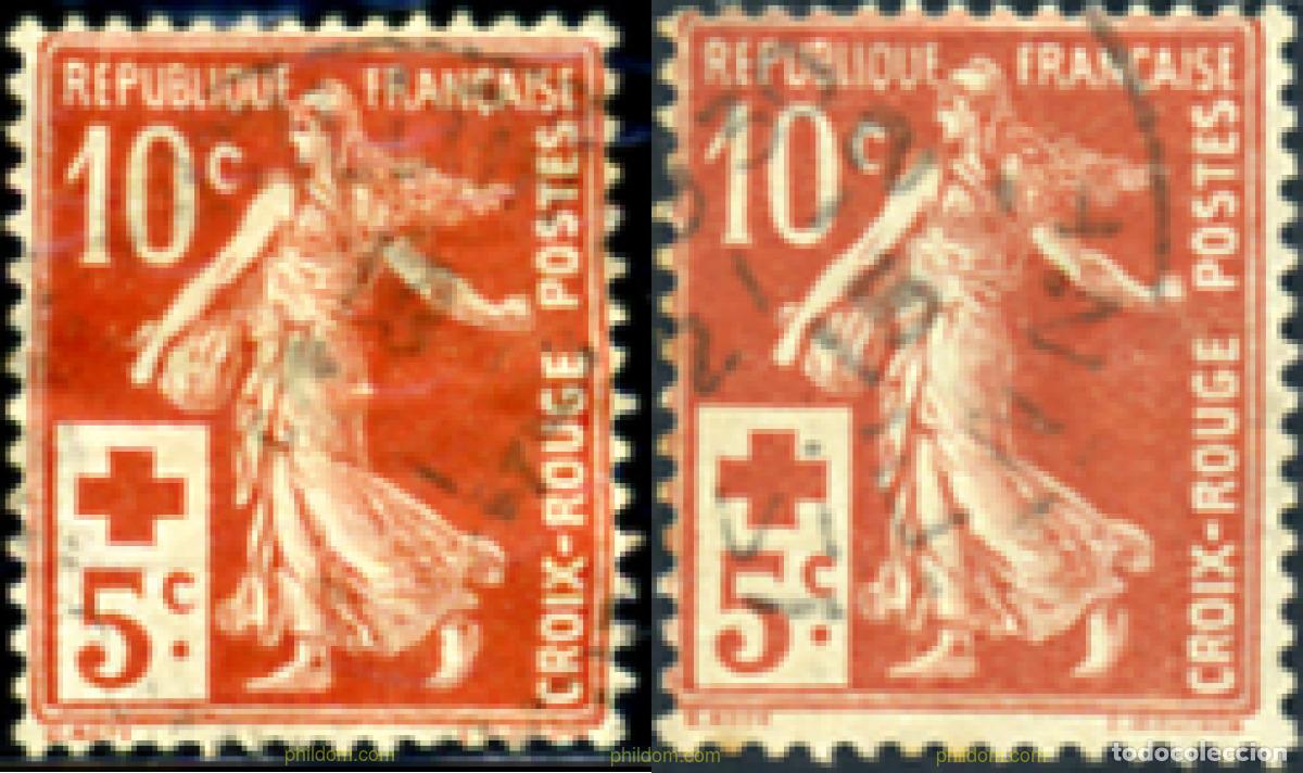 Sellos: 246979 USED FRANCIA 1914 PRO CRUZ ROJA