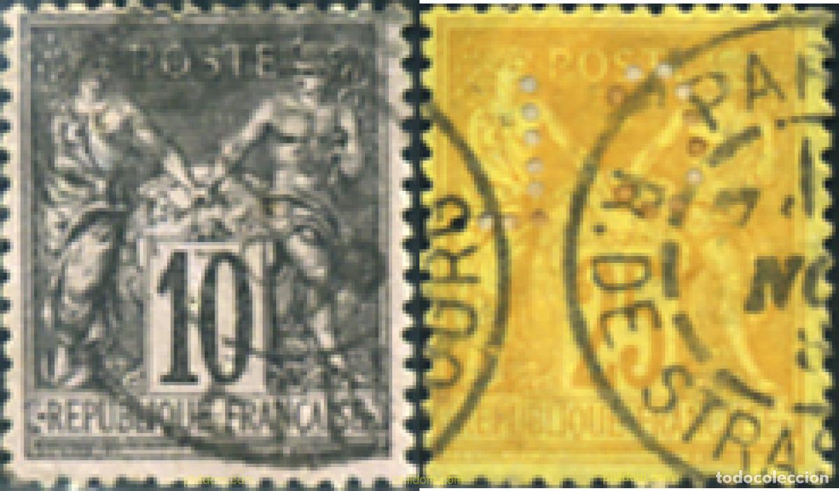 Sellos: 355551 USED FRANCIA 1877 ALEGORIA