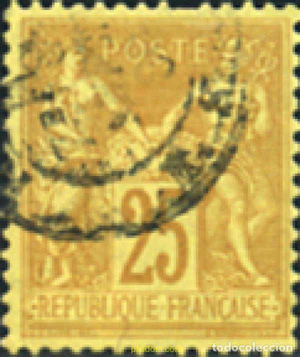 Sellos: 355553 USED FRANCIA 1877 ALEGORIA