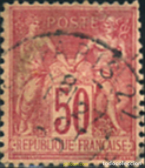 Sellos: 355564 USED FRANCIA 1884 ALEGORIA