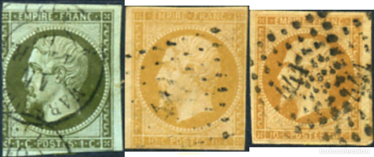 Sellos: 313543 USED FRANCIA 1853 EMPERADOR NAPOLEON III