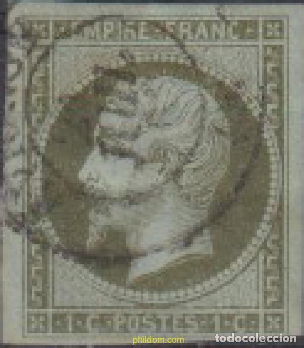 Sellos: 612581 USED FRANCIA 1853 EMPERADOR NAPOLEON III