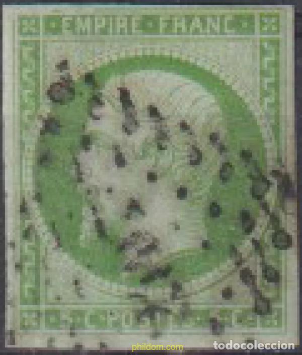 Sellos: 612582 USED FRANCIA 1853 EMPERADOR NAPOLEON III
